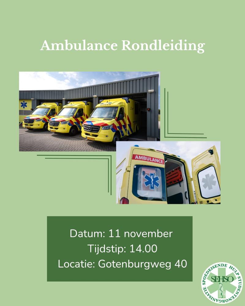 Rondleiding Ambulance zorg