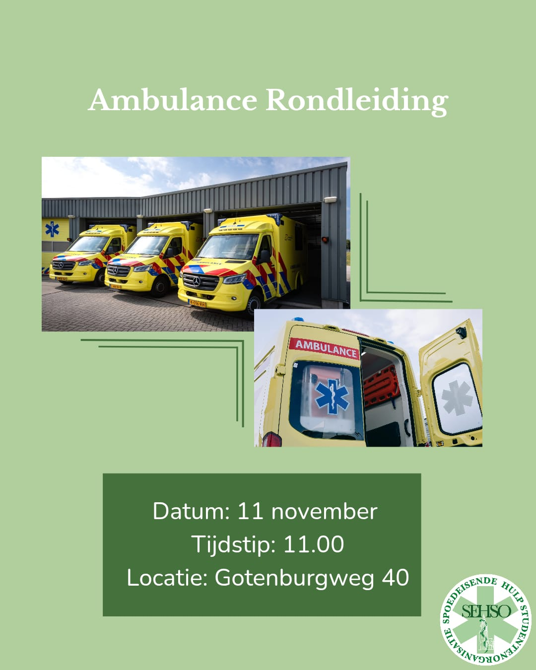 Rondleiding Ambulance zorg